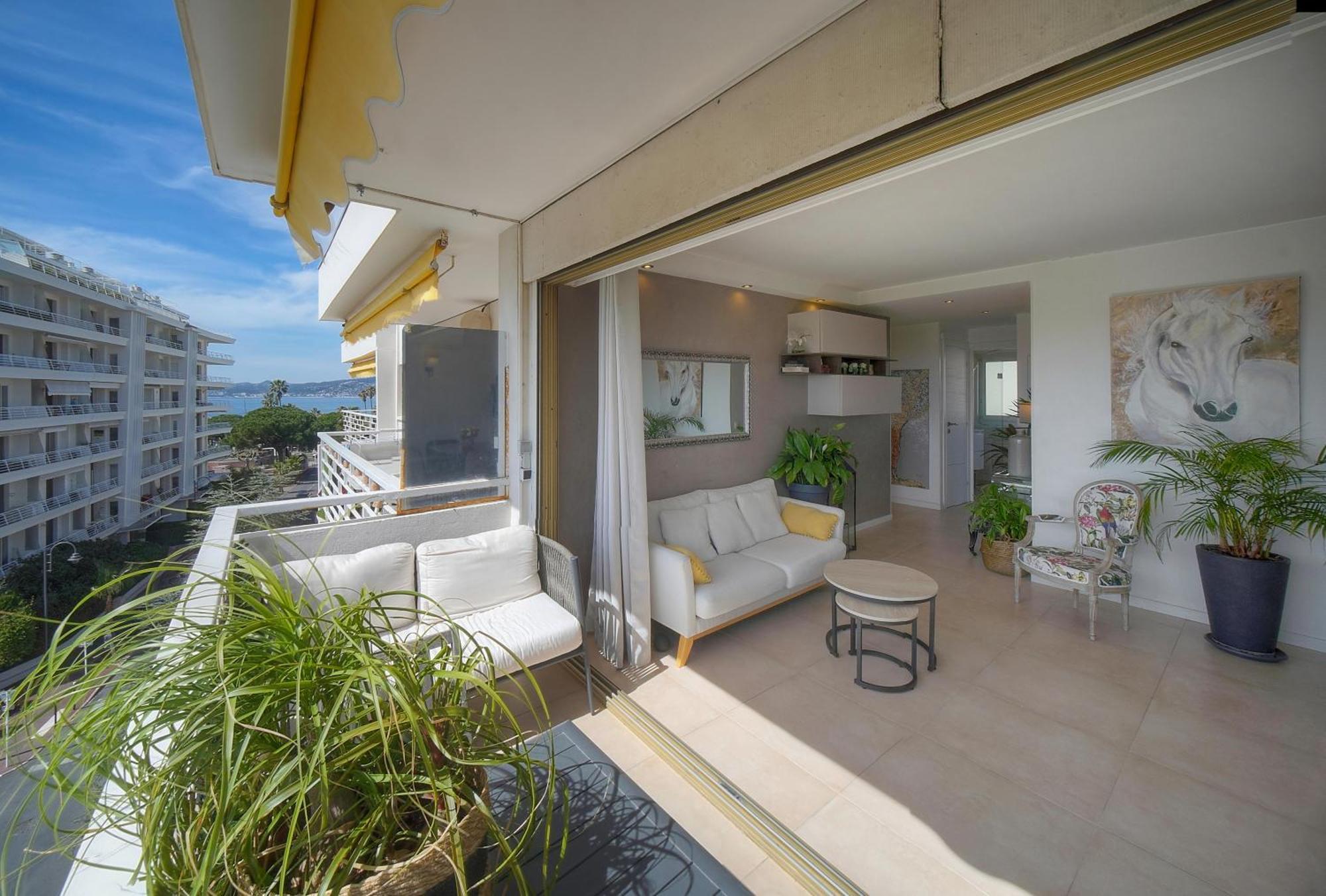 Frgk "Etoile Du Sud Terrasse Vue Mer Palm Beach" คานส์ ภายนอก รูปภาพ